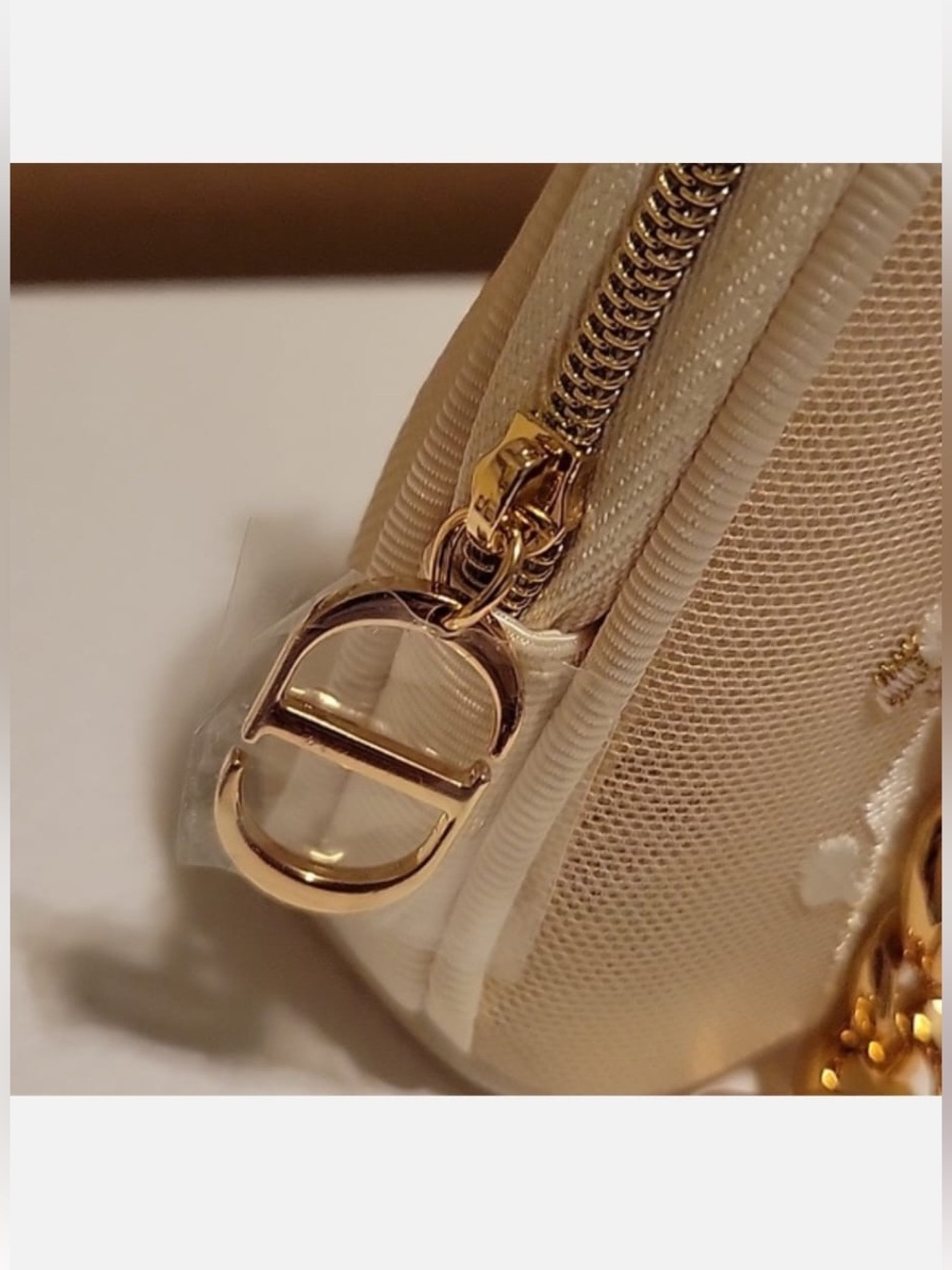 Dior Pouch in Cream with Gold
Accents - Picture 8 of 10